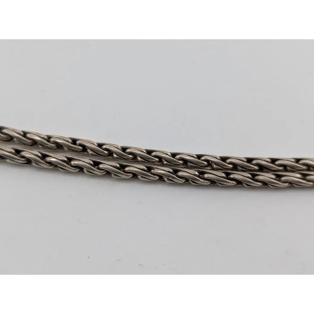 Sterling Silver Multi Chain Braided Bracelet 7 Inch Vintage Style - Picture 7 of 8